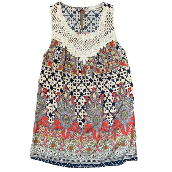 Women’s patterned tank tops size small Daniel Rainn, Skies Are Blue, Fun 2 Fun - Picture 5 of 10